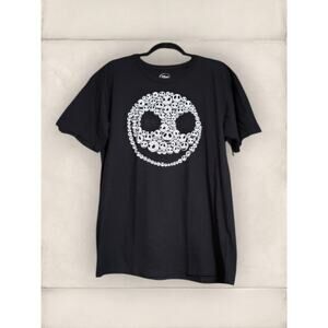 Y2K Goth Disney Nightmare Before Christmas Jack Skellington Black T-Shirt Large